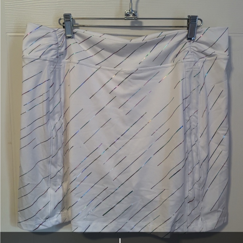 White and Silver Women's Skirt
